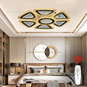 Lustra LED 224W 3 Functii Dimabila cu Telecomanda LZG3349-6+1 - Img 1