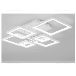 Lustra LED 240W Alba 3 Functii Dimabila Telecomanda LZ131-6 - Img 2