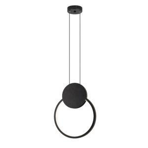 Lustra LED 24W Neagra Pendul 3 Functii LZ319