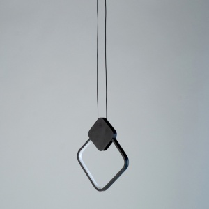 Lustra LED 24W Neagra Pendul 3 Functii LZ320