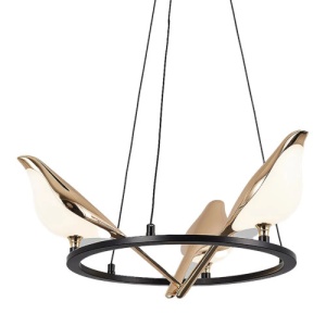 Lustra LED 30W Neagra 3 Functii LZ818-3 - Img 3