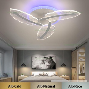 Lustra LED 48W 3 Functii RGB Smart Dimabila cu Telecomanda LZ9244 - Img 1