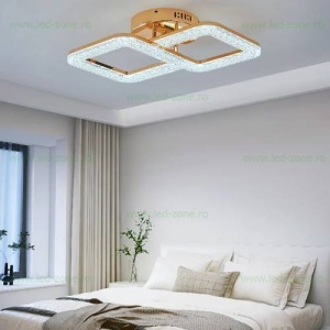 Lustra LED 50W Aurie 3 Functii cu Telecomanda LZ230-2