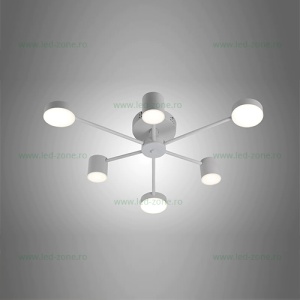 Lustra LED 54W 3 Functii Dimabila cu Telecomanda LZ4217-3+3 - Img 2
