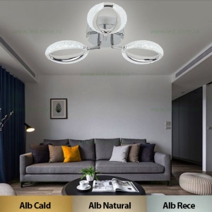 Lustra LED 56W 3 Functii Dimabila cu Telecomanda LZSE-C1190-3 - Img 1