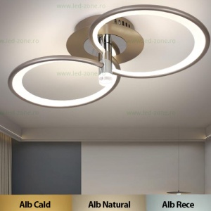 Lustra LED 58W 3 Functii Dimabila cu Telecomanda LZR9246-2S - Img 1
