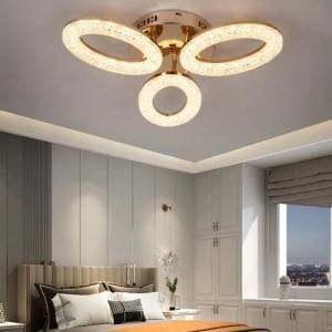 Lustra LED 60W 3 Functii Dimabila cu Telecomanda LZ303-3 - Img 2