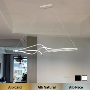 Lustra LED 78W Dimabila 3 Functii cu Telecomanda LZ8806-1200 - Img 1