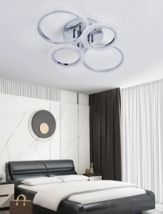Lustra LED 80W 3 Functii Dimabila cu Telecomanda LZDQ001/2+2 - Img 2