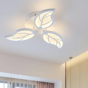 Lustra LED 86W Alba 3 Functii cu Telecomanda LZ93-3