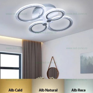 Lustra LED 96W 3 Functii Dimabila cu Telecomanda LZ8855-4 - Img 1