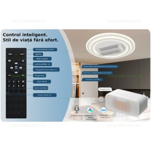 Lustra LED Rotunda cu Ventilator si Telecomanda LZDL2410-1 - Img 3