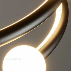Lustra LED Suspendata 130W 3 Functii cu Telecomanda G4128-600 - Img 2