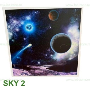 Panou LED Incastrabil 72W 60x60cm Ultra Slim Alb Decorativ SKY - Img 4