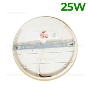Plafoniera LED 25W Exterior Rotunda Alba Senzor