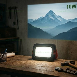 Proiector LED 10W Acumulator USB LZ8110 - Img 6