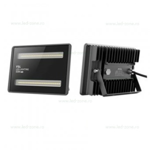 Proiector LED 50W 220V Slim Negru Pro 808