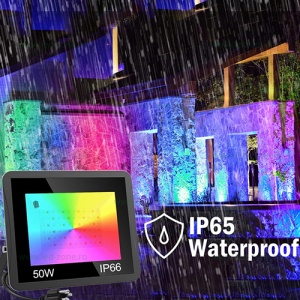 Proiector LED 50W SMD2835 Slim RGB Telecomanda - Img 2