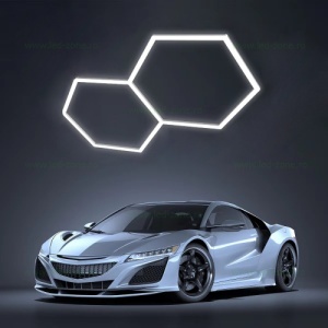 Set 2 Hexagoane LED Honeycomb 77W Tuburi 440mm