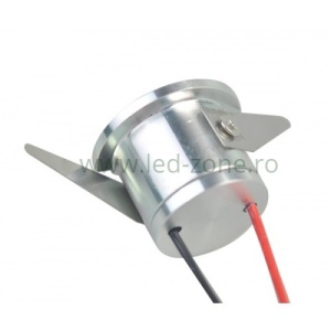 Spot LED 1W Mini Rotund Argintiu  - Img 2
