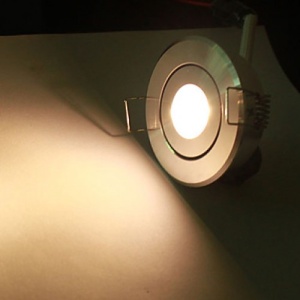 Spot LED 1x1W Rotund Mobil Argintiu 220V - Img 5