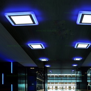 Spot LED 24W Patrat Alb Rece Contur Color Aplicat - Img 4