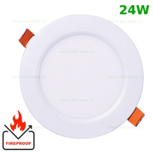 Spot LED 24W Rotund Alb Ignifug - Img 1
