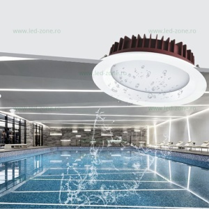 Spot LED 25W Rotund Alb IP65 LZ821 - Img 2