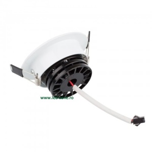 Spot LED 3W COB Rotund Mobil Alb