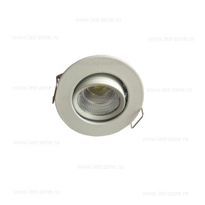 Spot LED 3W Mini COB Rotund Mobil Alb