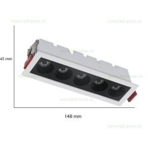Spot LED 5W Incastrabil Liniar Cob Alb - Img 3