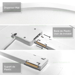Spot LED 9W Rotund Mat Aplicat - Img 3