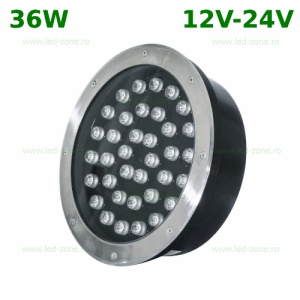 Spot LED Exterior Incastrabil 36x1W Rotund 12V-24V