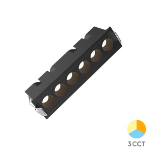 Spot LED Incastrat 9W Negru CCT