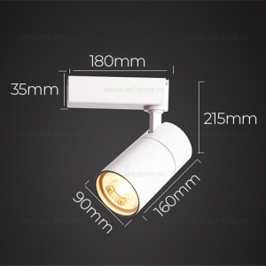 Spot LED Magazin Sina 50W COB Alb Cilindric LZ50 - Img 3