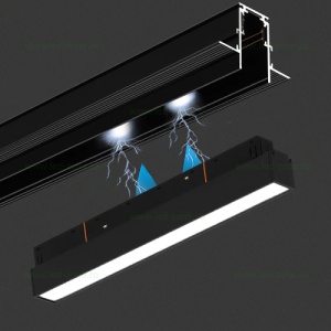 Spot LED Magnetic 10W Liniar Mat Negru CCT RF WIFI - Img 2