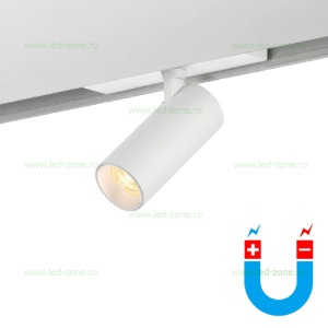 Spot LED Magnetic 12W Cilindru Alb Reglabil Ultra Slim