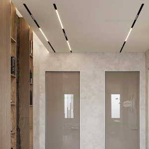 Spot LED Magnetic Aplicat 15W Oval Liniar Clar Negru Ultra Slim - Img 2