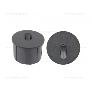 Spot LED Trepte 3x1W 220V Cilindric Negru IP65 - Img 2