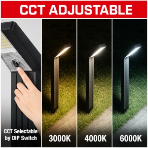 Stalp LED Gradina Solar 835mm CCT