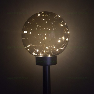 Stalp LED Gradina Solar Glob D200mm  - Img 2