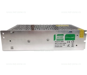 Sursa Alimentare Banda LED 5V 200W 40A Carcasa Metal - Img 3