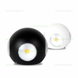Aplica LED 4x1W Exterior Sfera  Alb