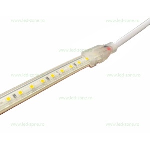 Banda LED 2835 120 SMD/ML 220V Autoadeziva Taiere 10cm - Img 4