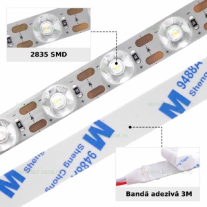 Banda LED 2835 48 SMD/ML Lupa 24V Rola 10m Diverse Culori - Img 3