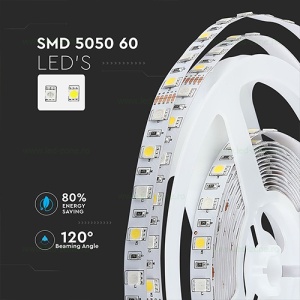 Banda LED 5050 30 SMD/ML RGB+W Interior 24V - Img 6