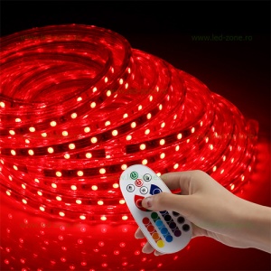 Banda LED 5050 60 SMD/ML RGB 220V Super Bright - Img 5