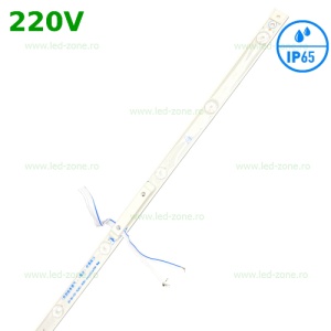 Banda Rigida 12 Module LED 2835 cu Lupa 220V Exterior - Img 1