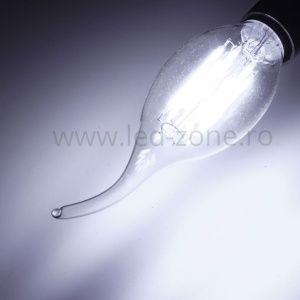 Bec LED E14 6W Filament Flacara Clar - Img 5