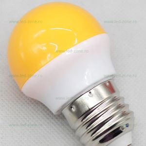 Bec LED E27 2W Glob Mat Color - Img 5